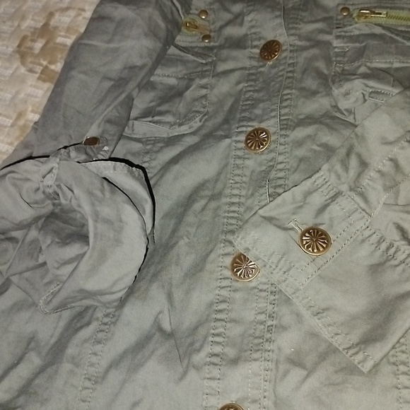 Vintage MD Venice Military Style Button Down Blouse - Picture 6 of 8